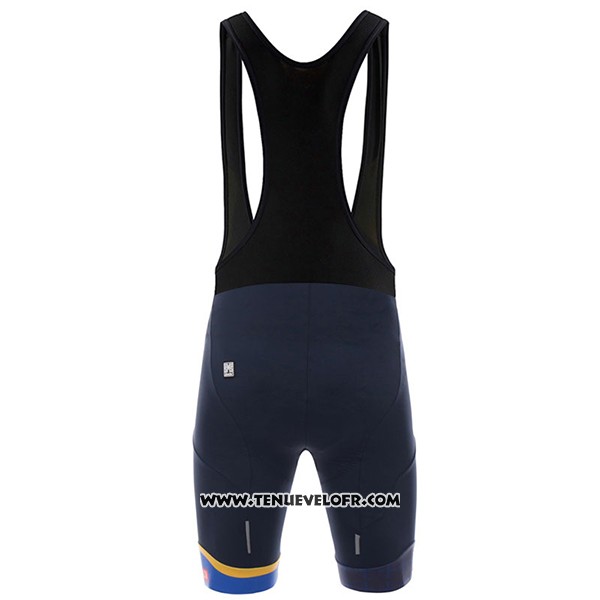 2017 Maillot Ciclismo Asturias Vuelta Espana Bleu Manches Courtes et Cuissard